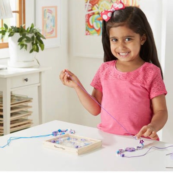 Sparkling Flowers Wooden Bead Set - Picture 2 of 11